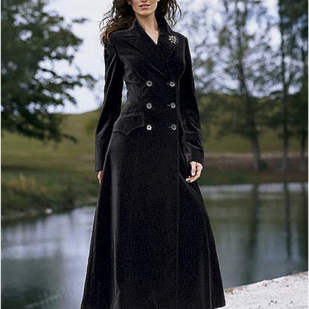 Black Velvet Riding Coat